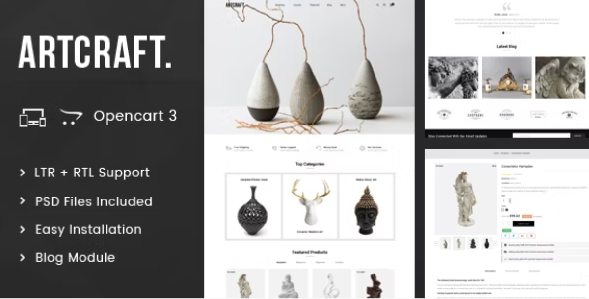 ArtCraft - Multipurpose OpenCart 3.x Responsive