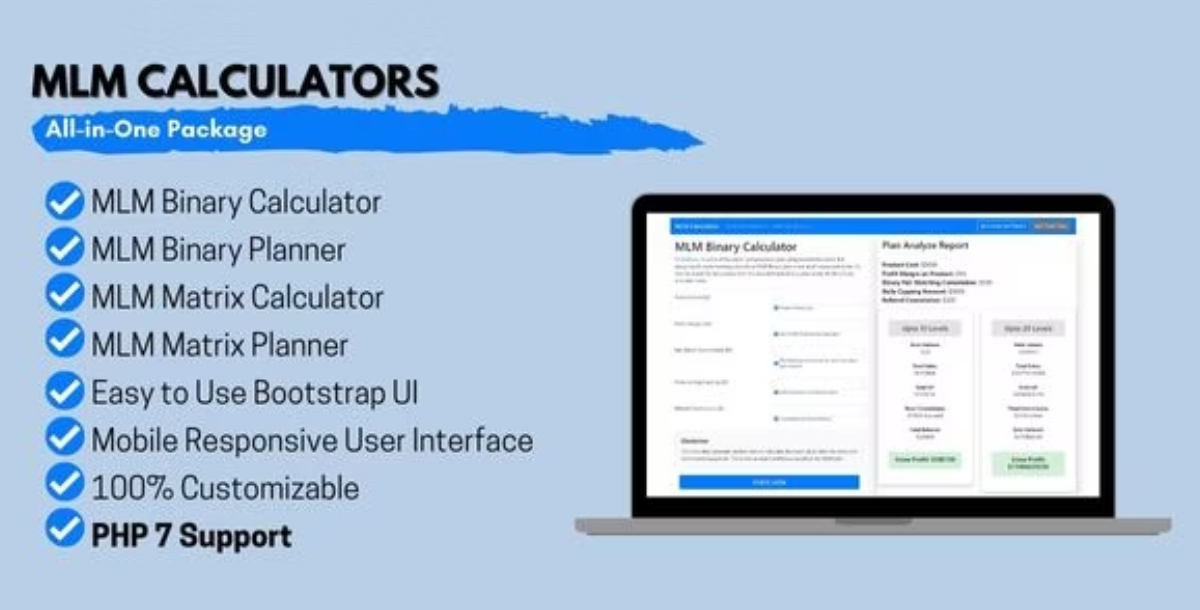 MLM Calculators for Network Marketing