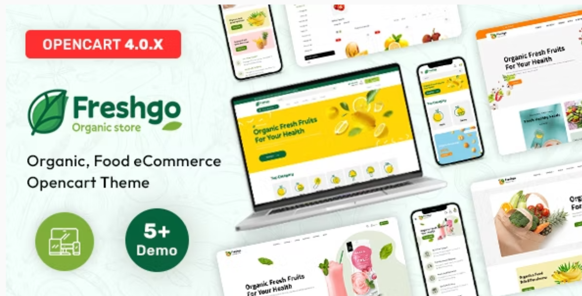 FreshGo - Organic & Supermarket Opencart Food Store