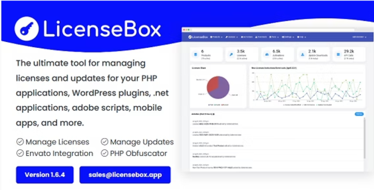 LicenseBox - PHP Licenser and Updates Manager